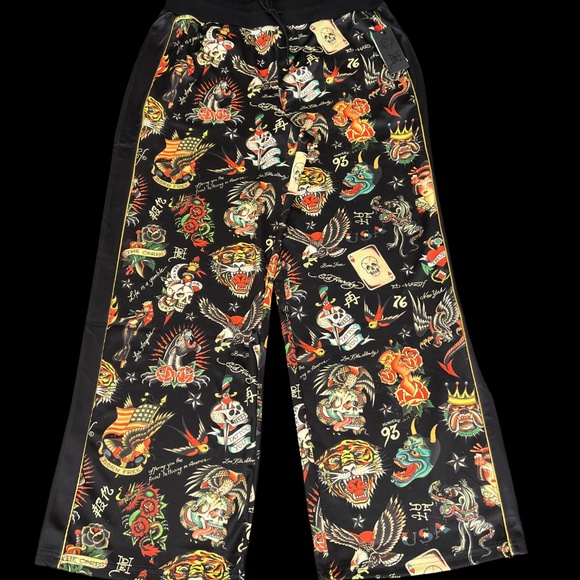 Ed Hardy Tattoo Track Pants - Picture 1 of 10